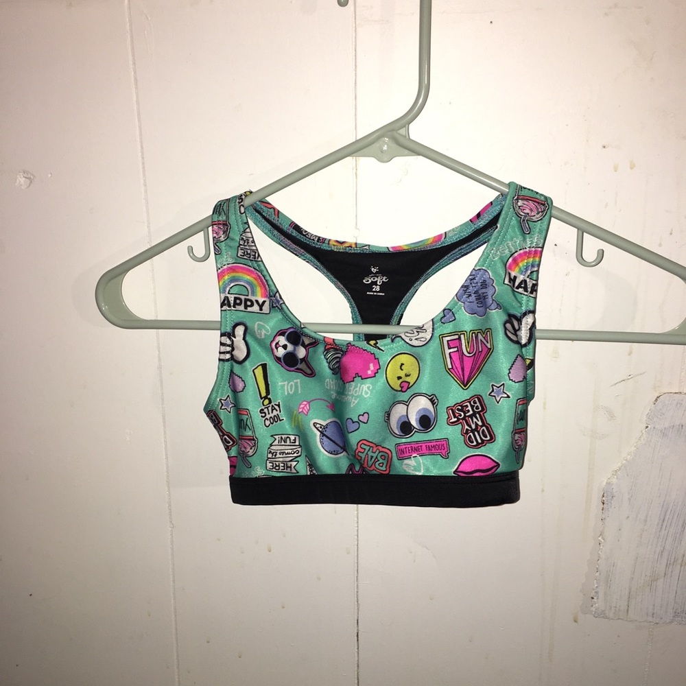Justice sports bra